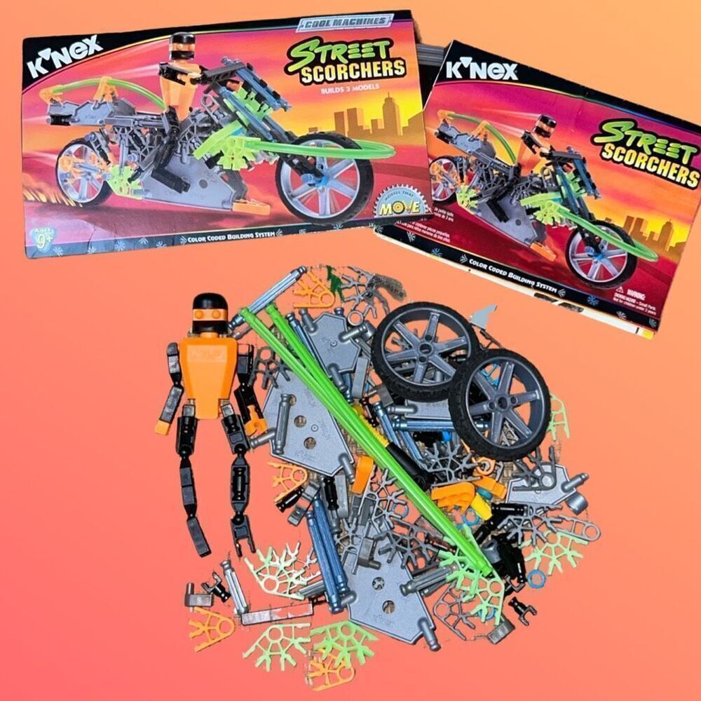 Vintage 1999 KNEX Cool Machine Street Scorchers #11127 Building Model System B8